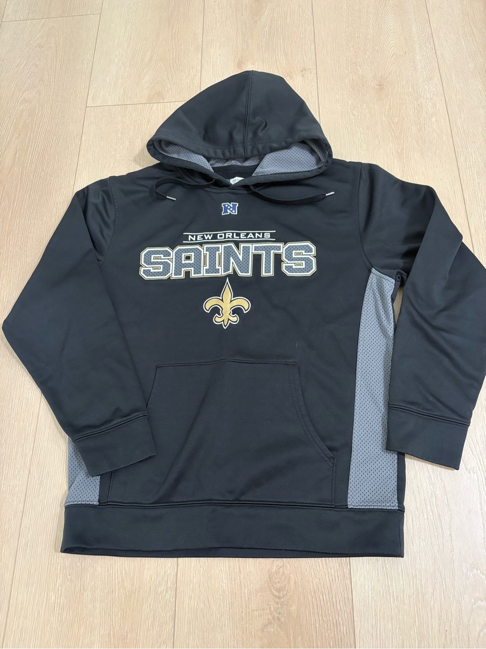 New Orleans Saints Logo Pullover Hoodie - Charcoal